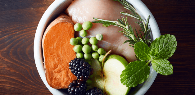 a bowl of nutritious ingredients, including Pumpkin