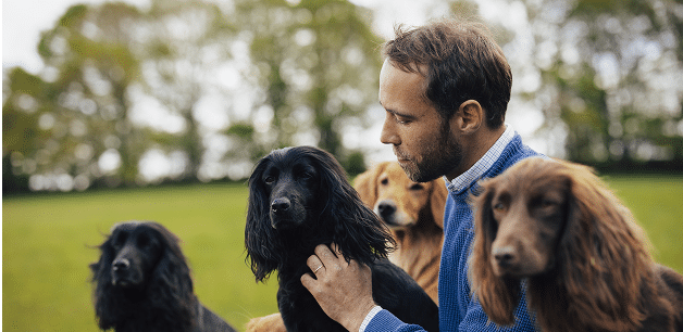 james middleton with his dogs