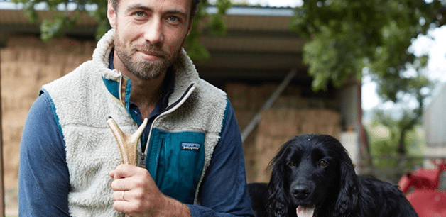 james camping with dogs